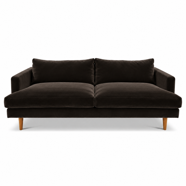 [B] MODERN VELVET-SOLID PLAIN VELVET-CHOCO