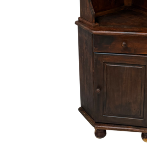 Vintage Wooden Corner Cabinet