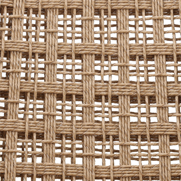 Wicker and Teak Outdoor Occasional Outdoor Chair