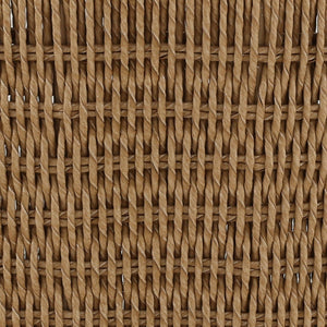 Wicker and Teak Outdoor Dining Chair