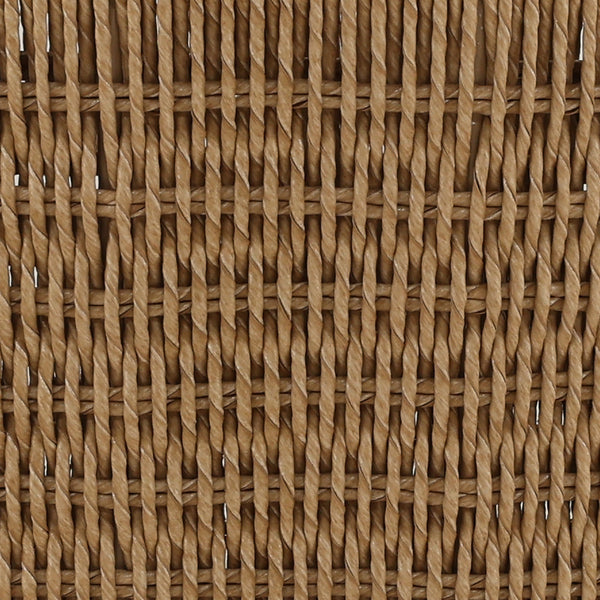 Wicker and Teak Outdoor Dining Chair