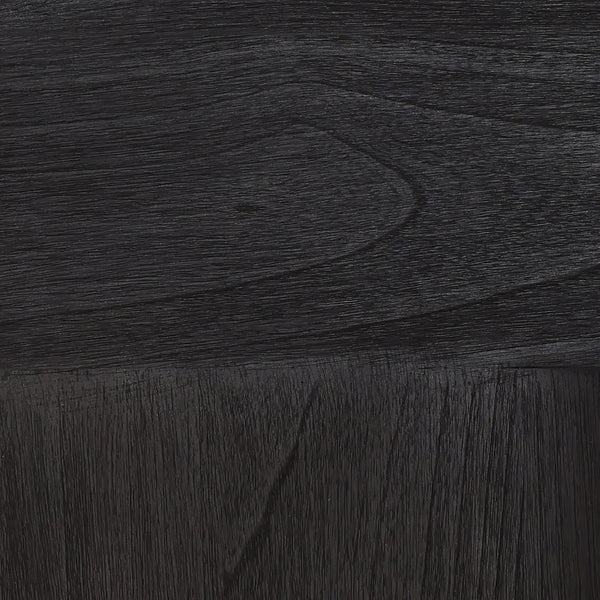 Brutalist Wood Coffee Table - Dark Brown