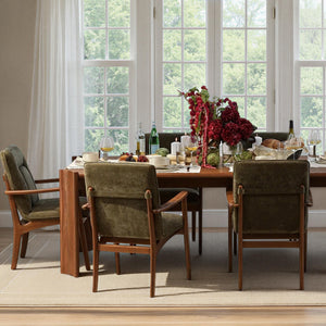 Mindi Wood Dining Table - Brown