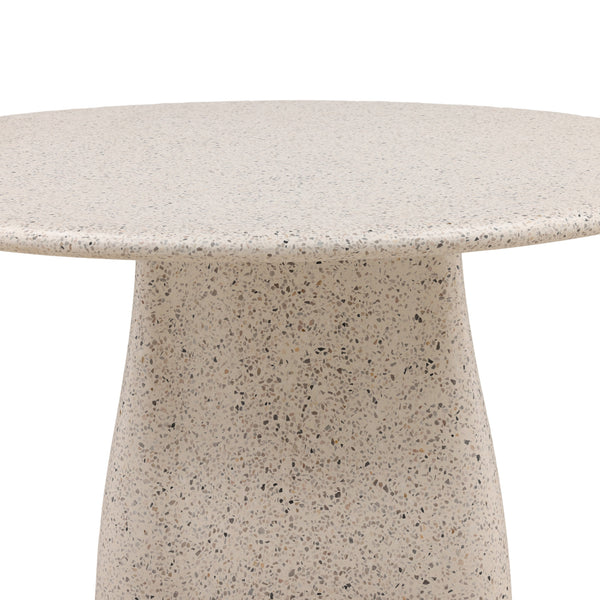 Terazzo Outdoor Dining Table - Off White and Multi-Tone