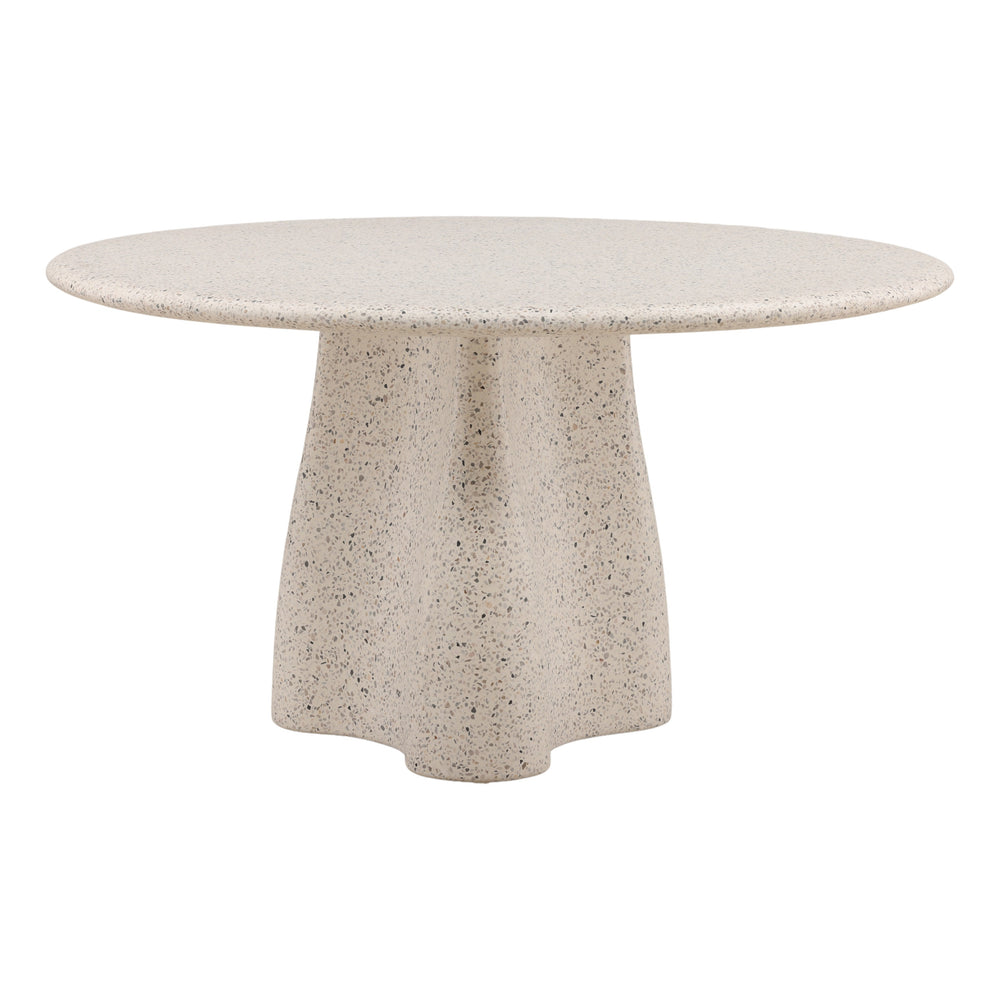 Terazzo Outdoor Dining Table - Off White and Multi-Tone