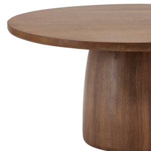 Round Mango Wood Dining Table