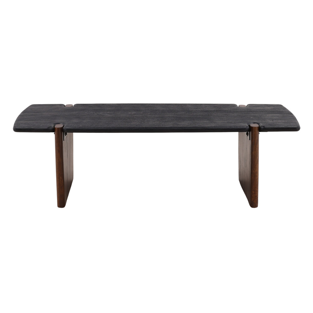 Solid Acacia Wood Dining Table - Black