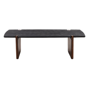 Solid Acacia Wood Dining Table - Black