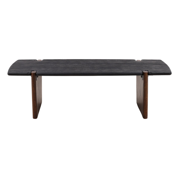 Solid Acacia Wood Dining Table - Black