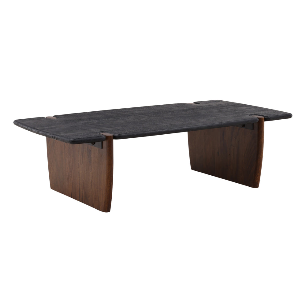 Solid Acacia Wood Dining Table - Black