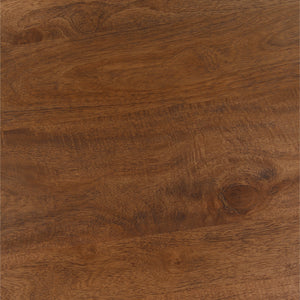 Mango Wood Dining Table with Sculptural Base - Brown