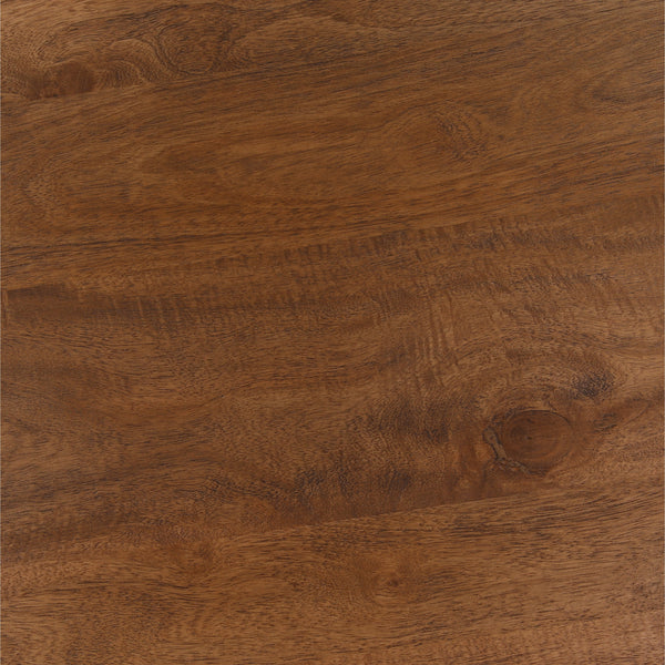 Mango Wood Dining Table with Sculptural Base - Brown