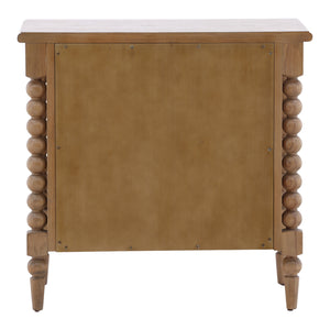 Traditional Oak Nightstand - Natural