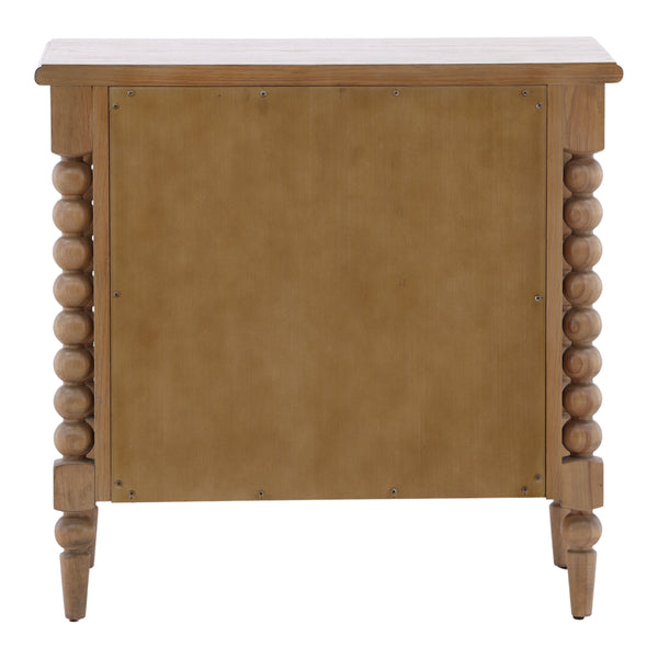 Traditional Oak Nightstand - Natural