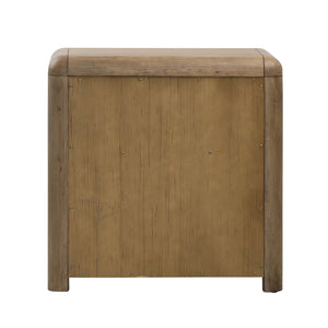 Modern Oak Nightstand - Natural