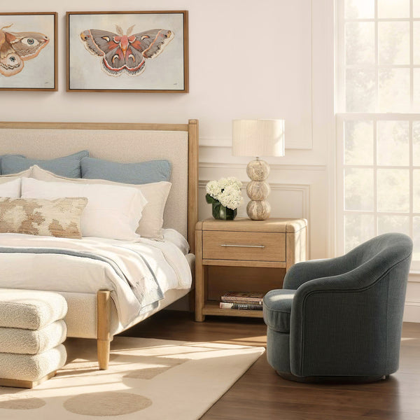 Modern Oak Nightstand - Natural
