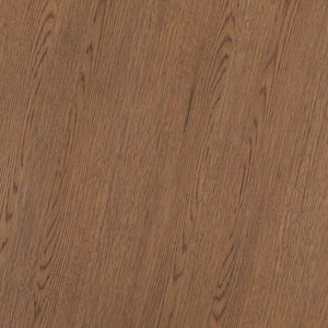 Round Oak Coffee Table - Brown