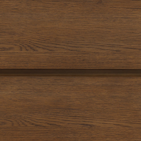 Modern Oak Nightstand - Brown