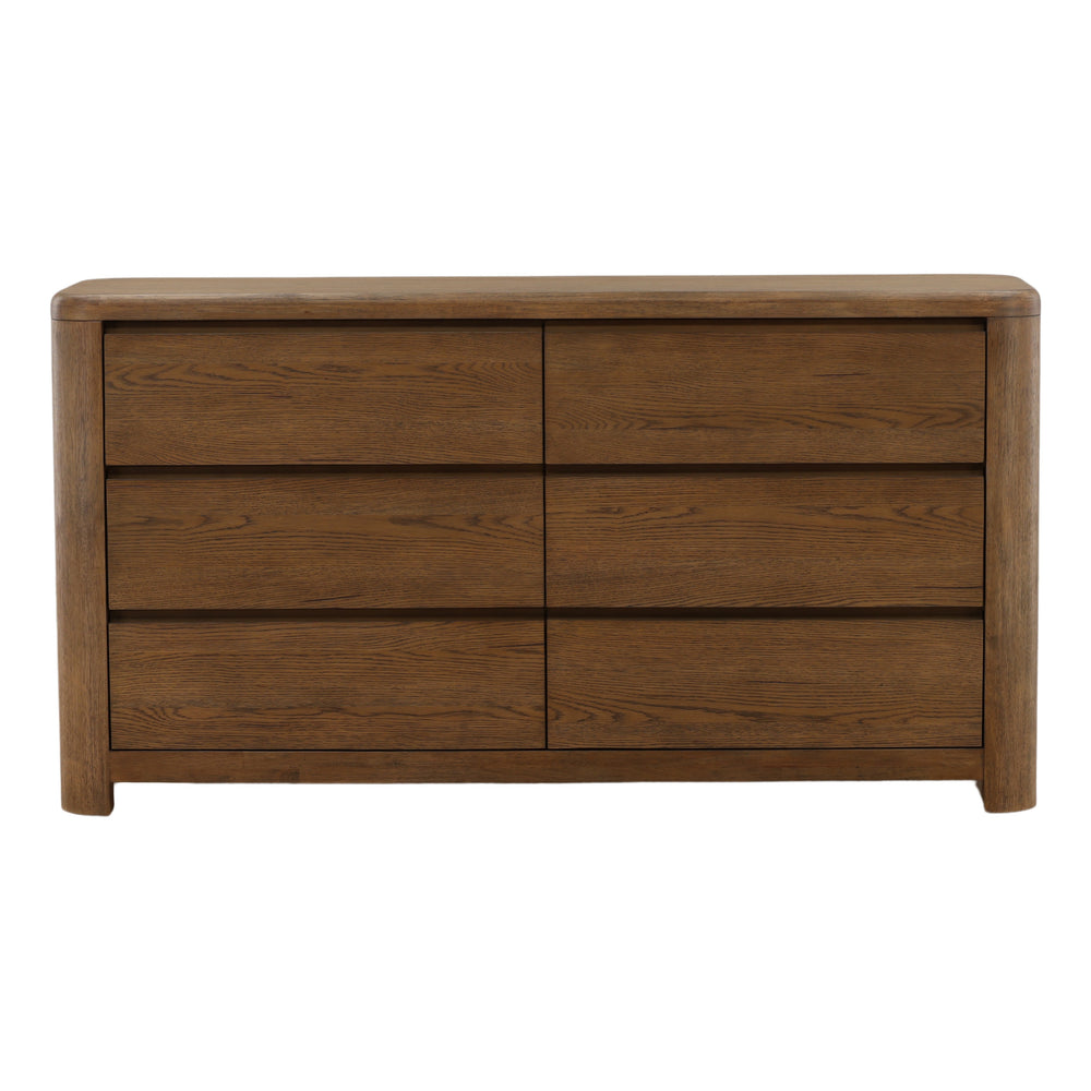 Modern Oak Dresser - Brown