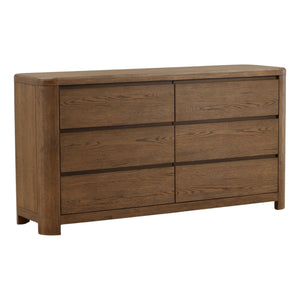 Modern Oak Dresser - Brown