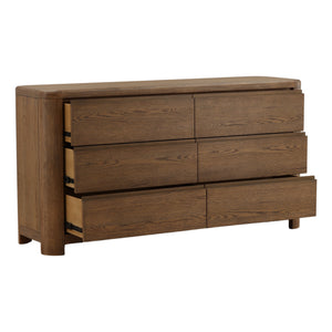 Modern Oak Dresser - Brown