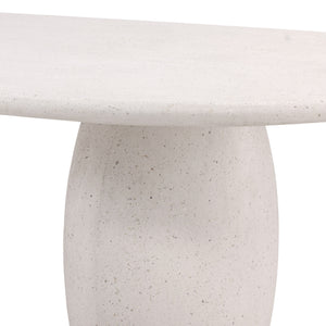 Concrete Terazzo Outdoor Dining Table - Ivory