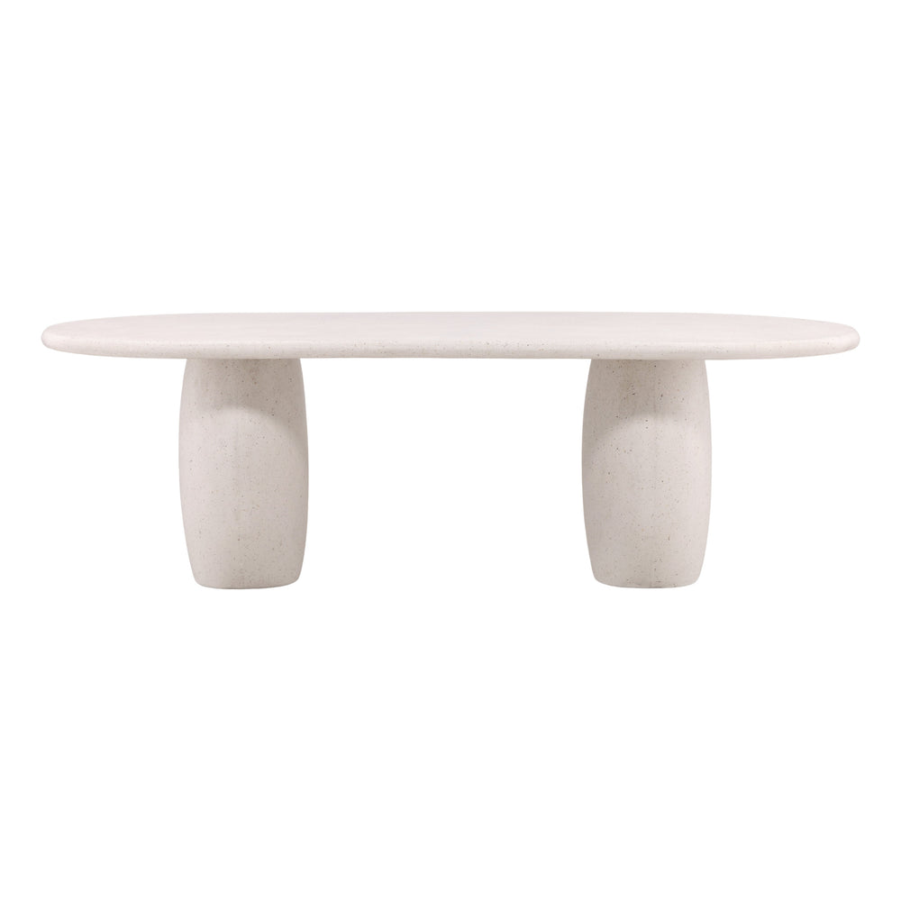 Concrete Terazzo Outdoor Dining Table - Ivory