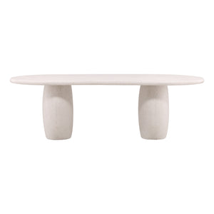 Concrete Terazzo Outdoor Dining Table - Ivory