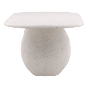 Concrete Terazzo Outdoor Dining Table - Ivory