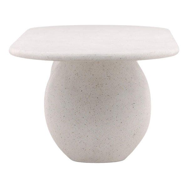 Concrete Terazzo Outdoor Dining Table - Ivory