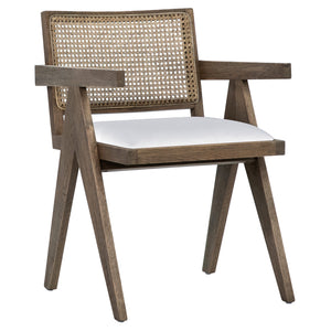 Oak and Rattan Dining Chair