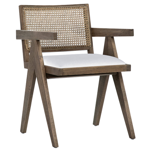 Oak and Rattan Dining Chair