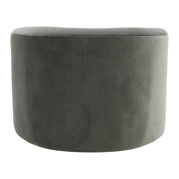Velvet Swivel Chair - Sage