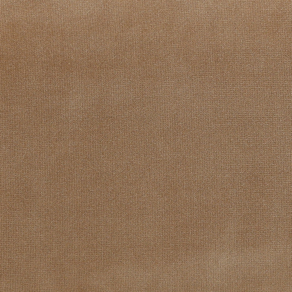 Velvet Upholstered Ottoman - Camel