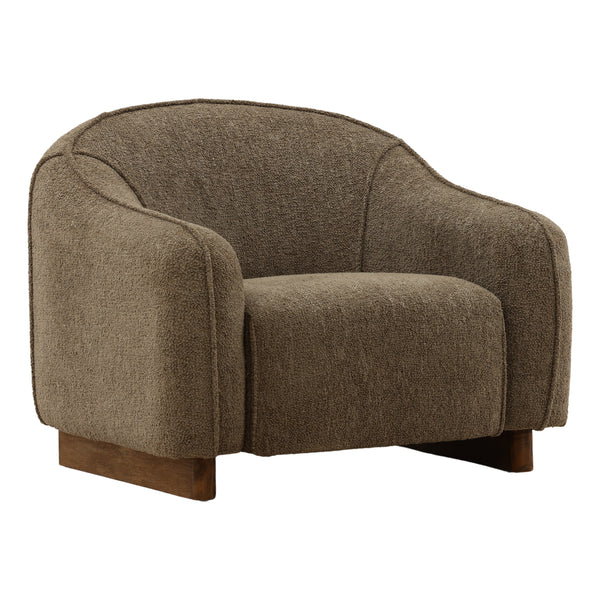 Woven Chenille Upholstered Occasional Chair - Green