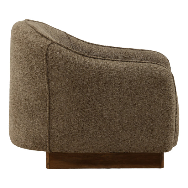 Woven Chenille Upholstered Occasional Chair - Green