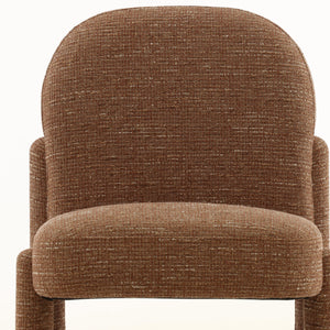 Tweed Upholstered Dining Chair - Clay
