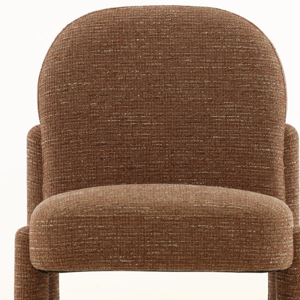 Tweed Upholstered Dining Chair - Clay
