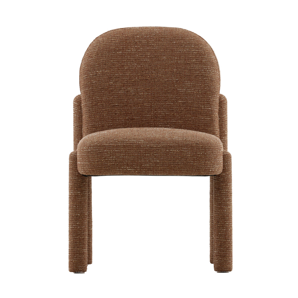 Tweed Upholstered Dining Chair - Clay