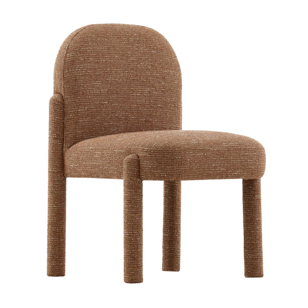 Tweed Upholstered Dining Chair - Clay
