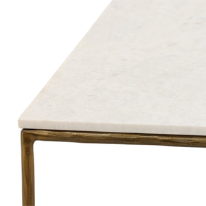 Marble and Brass Coffee Table