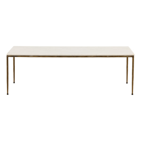 Marble and Brass Coffee Table