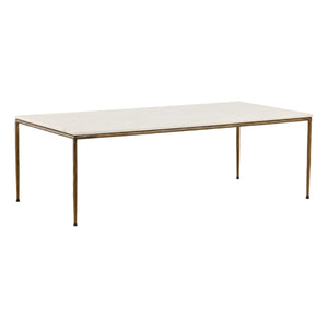 Marble and Brass Coffee Table