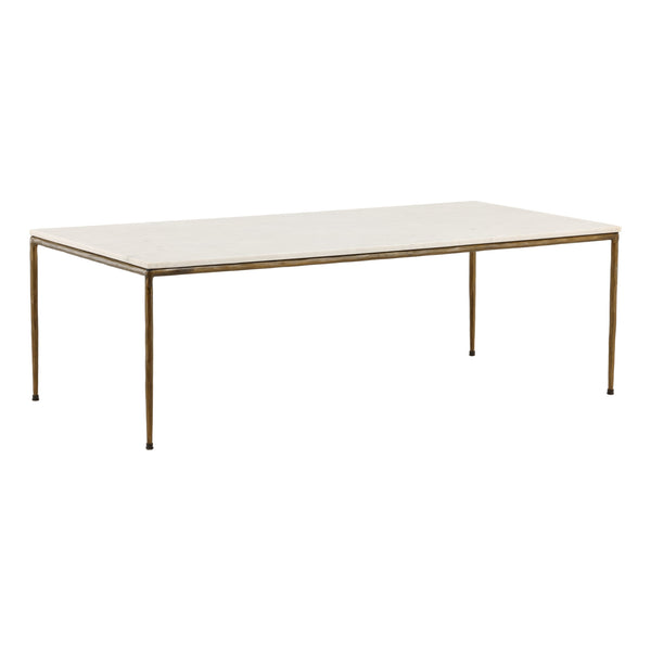 Marble and Brass Coffee Table