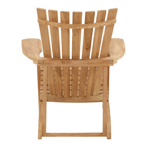 Outdoor Teak Wood Lounge Chair - Natural
