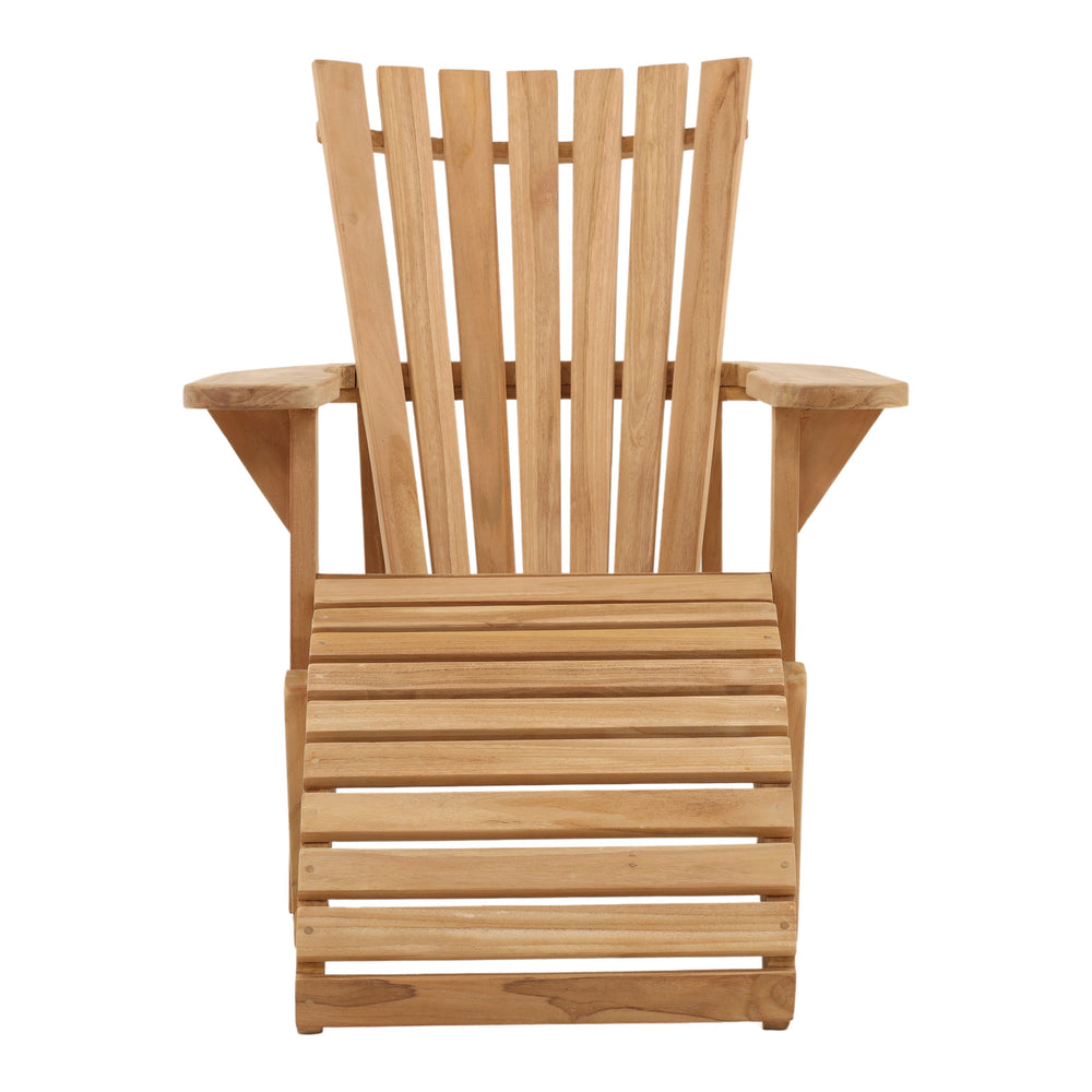Outdoor Teak Wood Lounge Chair - Natural