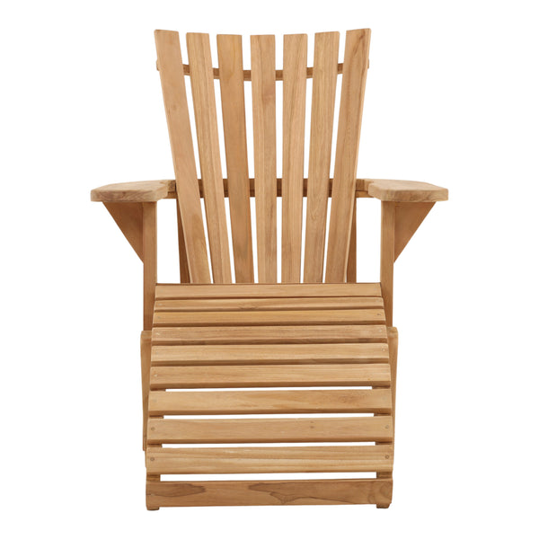 Outdoor Teak Wood Lounge Chair - Natural