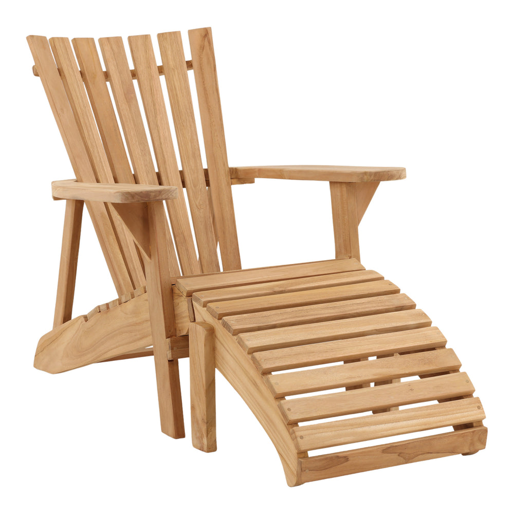 Outdoor Teak Wood Lounge Chair - Natural