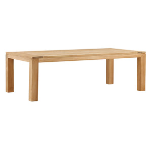 Outdoor Teak Wood Dining Table - 94" Natural