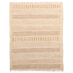 Handwoven Reclaimed Jute and Cotton Rug 8x10